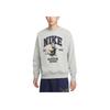 Nike Round Neck Letter Animal Pattern Casual Long Sleeve Sweatshirt Men Sweatshirt Gray HV1063063
