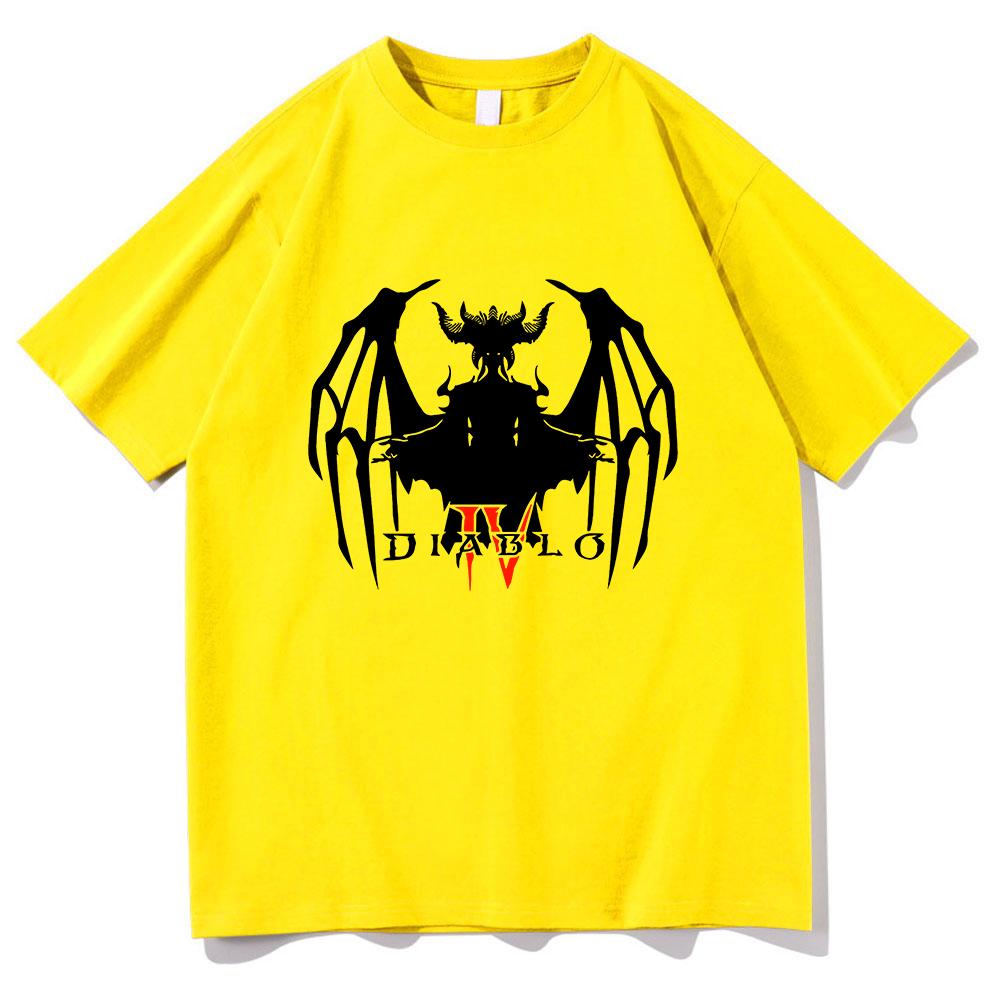 Diablo 4 T Shirt Unisex  Harajuku Aesthetic Graphic Lilith Tshirt Unisex Anime Unisexga Streetwear High Quality Casual Cotton Tee Shirt