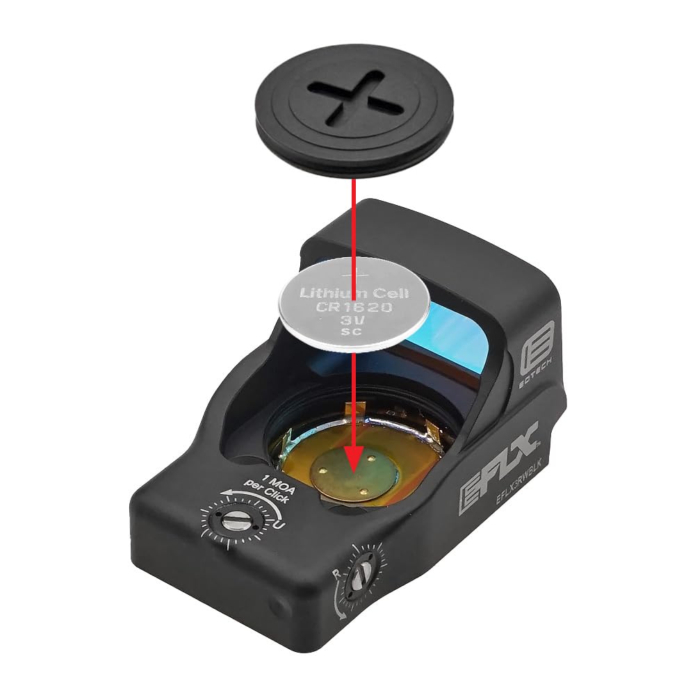 Ryohin Buhin Evolution Gear Iotek EFLX Replica Dot Sight (Compatible with LEUPOLD Mounts) Reflex Sight, 7075 Aluminum Alloy, Hard Anodized, Black