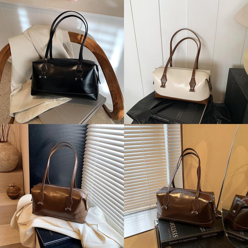 Chic Vintage Inspired Pillow Handbag For Women With Spacious Design And Soft Polyester Lining