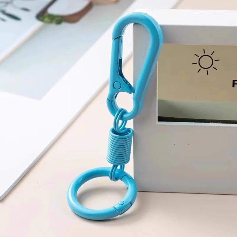 5Pcs Lobsters Clasp Hook Key Rings Buckle Light Weight Zincs Alloys Carabiner Keychains for Hiking Travel Daily Carry
