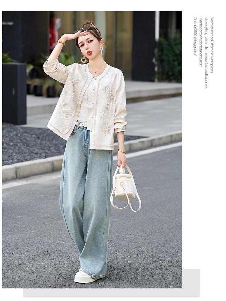 2025 Spring & Autumn Embroidered Jacket - Chinese and International Style (RX9202)