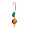 Handmade Pomegranate Fruit Pendant Car Keyring Bag Pendant Cute Leather Keychain  Men