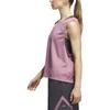Adidas Logo Mesh Breathable Round Neck Sleeveless Vest Women Tops Pink IJ5243