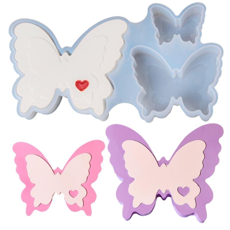 

Love Butterfly Mould Handmade Silicone Molds Plasters Molds Ornament Molds Castings Molds Soap Molds Craft Supplies 1