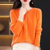 Women Cardigan Super Warm Sweaters O-neck Loose Female Clothes Ladies' Solid Color Knitwear Tops Plus Size