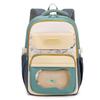 Junior High School Student Schoolbag Children Contrast Color Backpack Women's Large Capacity Backpack