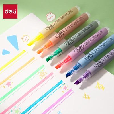 Deli Classic 6-Color Highlighter Pen Set