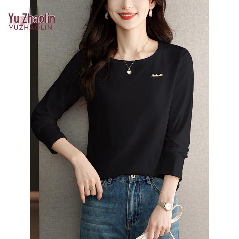 Yuzhaolin Women's Round Neck Long Sleeve T-Shirt