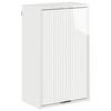Bathroom Wall Mounted Cabinet High Gloss White 39 X 23.5 X 65 Cm