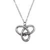 Collana Ciondolo Nodo Celtico Triquetra Stella di Davide Pendente Gioielli Vintage Boho Catena 43cm