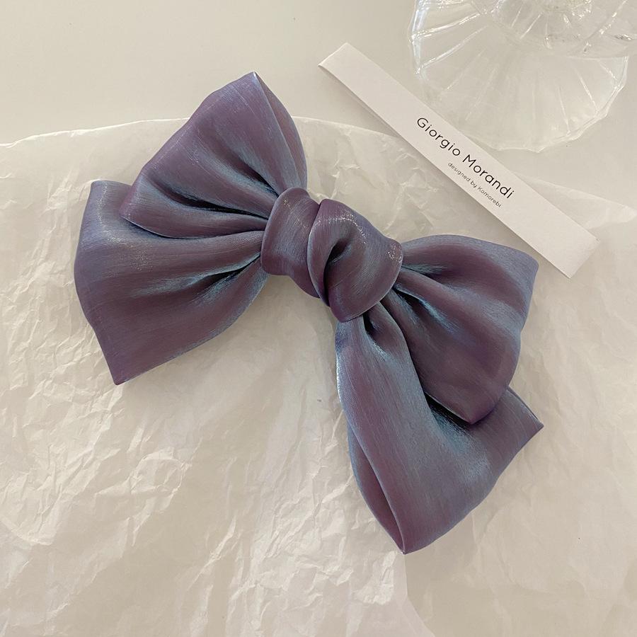 Bow hairpin ribbon hair accessories Korean temperament hair girl top clip headdress.