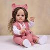 Cute Reborn Baby Girl Dolls Full Silicone Vinyl Can Bathe Lifelike Newborn Babies Doll Wear Wool Clothes Kids Playmate Toy Easter Decoration