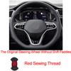 Hand Sew Car Steering Wheel Cover For Volkswagen VW Golf 8 MK8 GTI Golf GTE 2020 2026 Braid On the Steering Wheel Car Protector