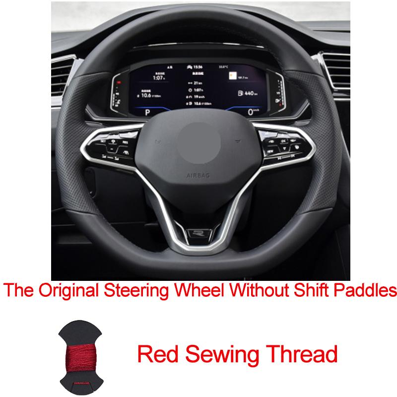 Hand Sew Car Steering Wheel Cover For Volkswagen VW Golf 8 MK8 GTI Golf GTE 2020 2026 Braid On the Steering Wheel Car Protector