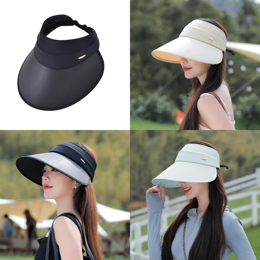 Summer Wide Brim Sun Hat With Breathable Ice Silk Fabric For Women Outdoor Sunshade