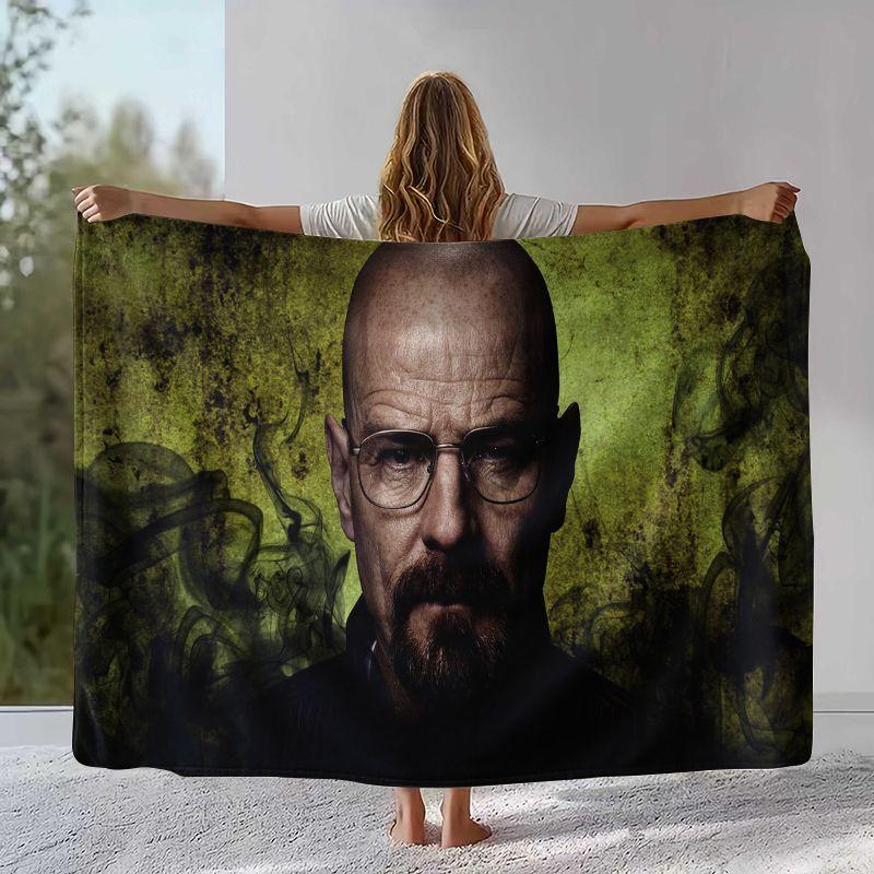 Classic Breaking Bad Walter TV Flannel Blanket,Ultra Soft Warm Plush Throw for Home Bedroom Bed Sofa Cover Office Picnic gift