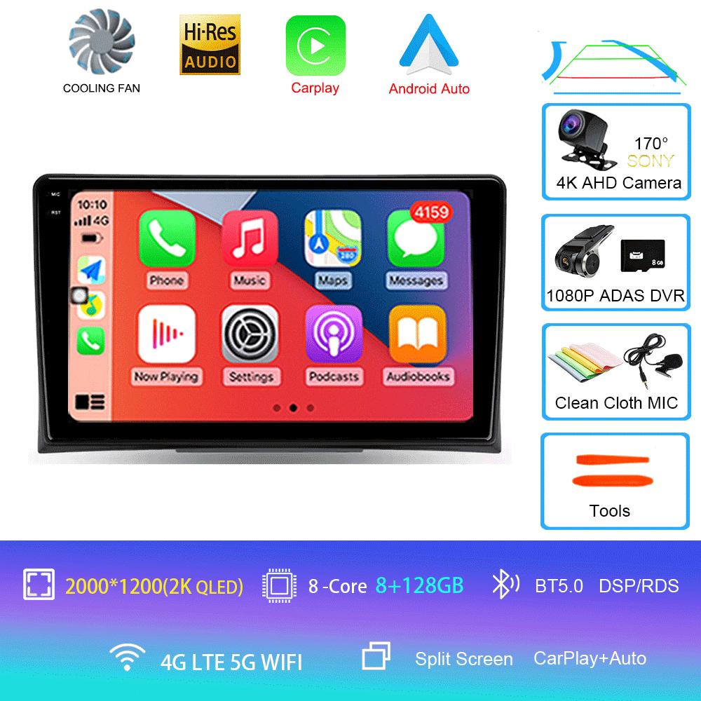 Radio auto Android 14 Pentru Volkswagen Multivan T5 2003 2004 -2015 Navigație Player Multimedia Stereo GPS WiFi+4G DSP Carplay+Auto