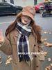 Solid Color Women's Imitation Cashmere Loop Scarf - Warm Autumn/Winter Neck Warmer Trend for Couples and Students