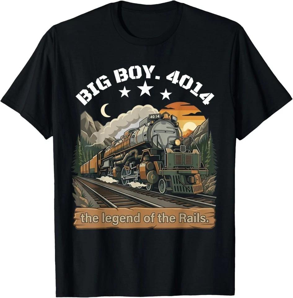 Big Boy 4014 Steam Engine Locomotive Train Vintage Railroad T-Shirt S-3XL 3XL