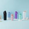 450-1000ml 304 Stainless Steel Sports Water Bottle, Large Capacity Vacuum Insulated Flask with Carry Handle for Hiking Gym