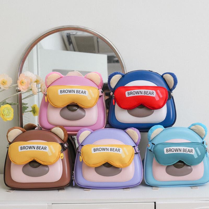 Cartoon Sunglasses Bear Kids Backpack