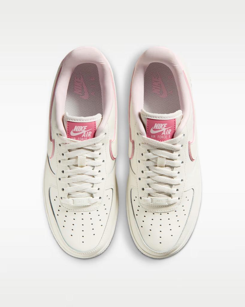 IO4226-104 Nike Air Force 1 Low 07 Sail Peony Pink (Women's)