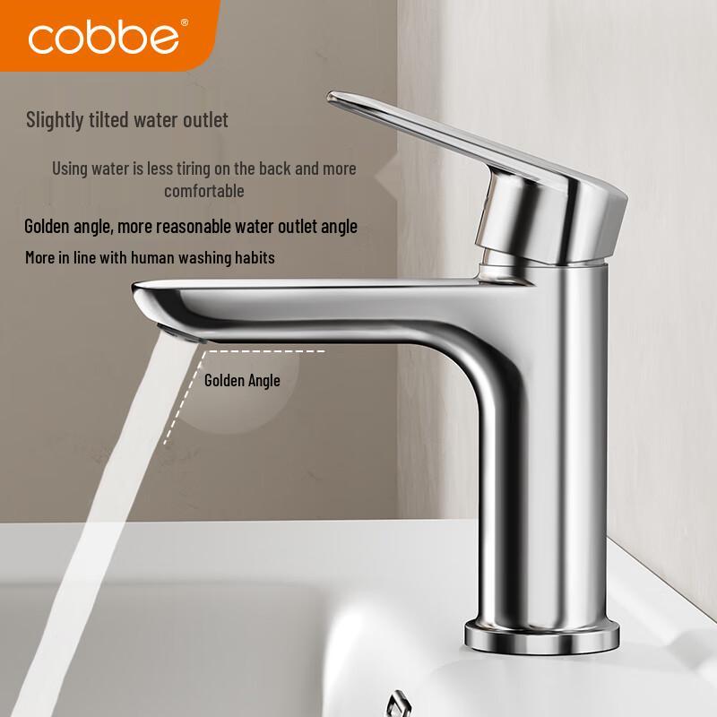 Kaibe Zinc Alloy Single-Handle Hot & Cold Bathroom Sink Faucet