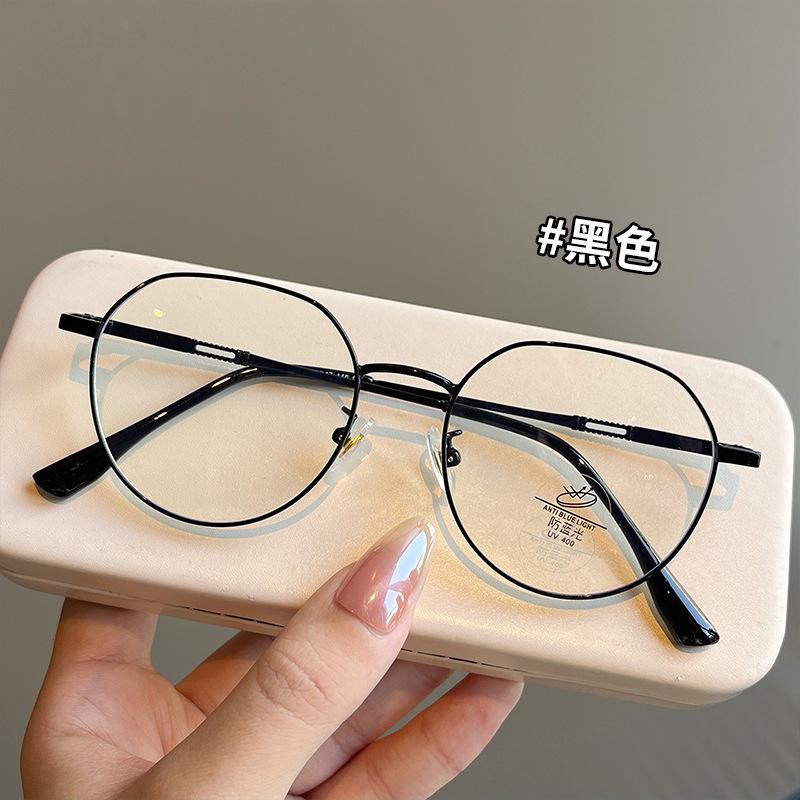 

Vintage Retro Style Glasses Frame Round Shape Blue Light Blocking Woman Eyeglasses Korean Stylish Computer Glass
