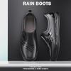 Men's Non-Slip PVC Low-Top Water Shoes for Catering, Car Wash, and Kitchen.
