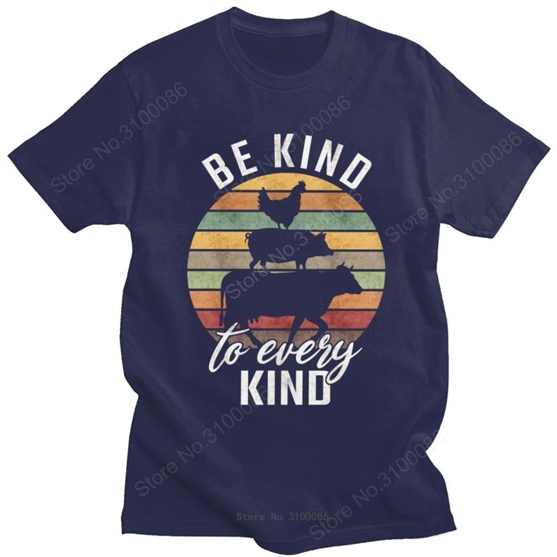 Sunset Vintage Nature Lovers Tees Unisex Crew Neck ShortSleeve Be kind to every kind Animal Tshirt Vegan Vegetarian Summer Tshirt