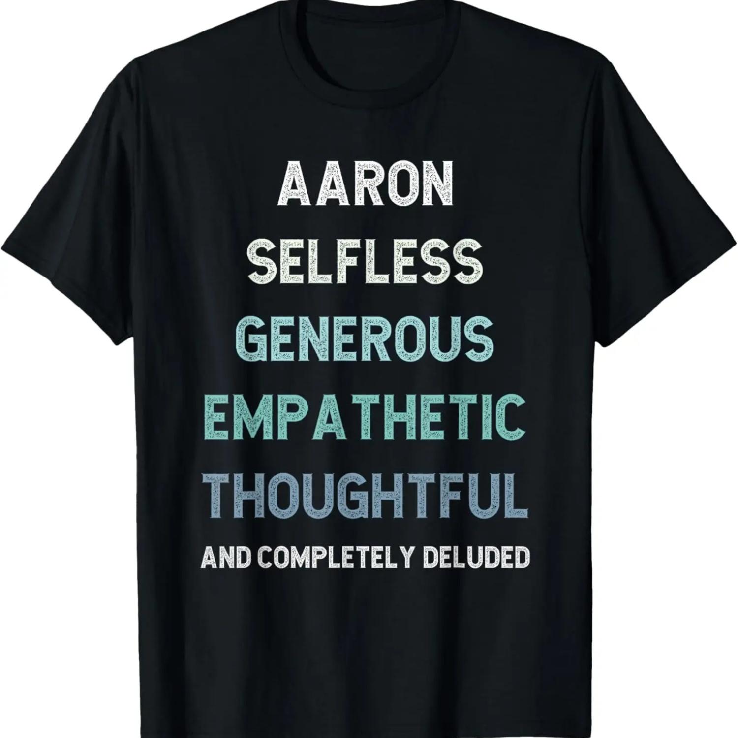 

Смешная футболка с шуткой про Аарона для брата, мужа, племянника, дяди, папы XXXXXL чёрный