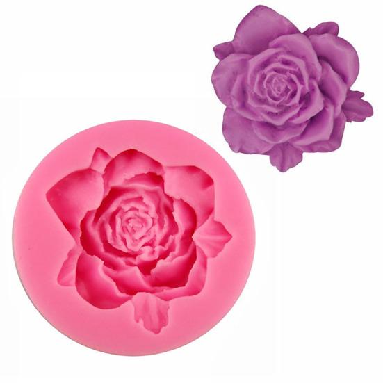 Rose Flower Silicone Fondant Cake Chocolate Sugar Craft Mold Cutter Baking Tool