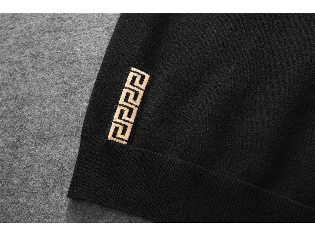 European Trend: Men's Embroidered Wool Sweater - Autumn/Winter Long Sleeve Knit Pullover