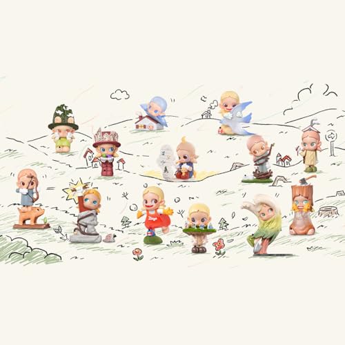 POP MART ZSIGA Borderline Drifter Series [Assorted Box of 12] Pop Mart Gachapon Blind Box Figures, Plastic Models, Premium Toys, PVC Soft Vinyl, Origi