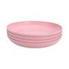 4Pcs Eco-Friendly Biodegradable Unbreakable Dinner Plates Set Wheat Straw  Plastic For Picnic Dishes Restaurant Specialty Saucer