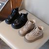 Solid Color British Style Kids Martin Boots Unisex Boys Girls Children Short Ankle Boots