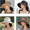 Dome Weave Hat Boho Women's Sun Hats Sweet UV Protection Cap  Holiday