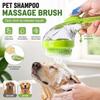 2in1 Pet Bathing Brush Press To Release Fluid Dog Cleaning Brush Soft Silicone Pet Grooming Comb Massage Brush Pet Supplies