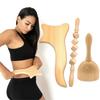 5Pcs Maderotherapy Kit For Reductive Massage Body Sculpturing Anti Cellulite Maderoterapia Roller Set Wood Therapy Massage Tools
