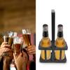 Bier   Halter 2er-Pack Faltbar Tragbar Bier Getränke Ausstellungs Korb Bierflaschen Träger mit Verdicktem Griff