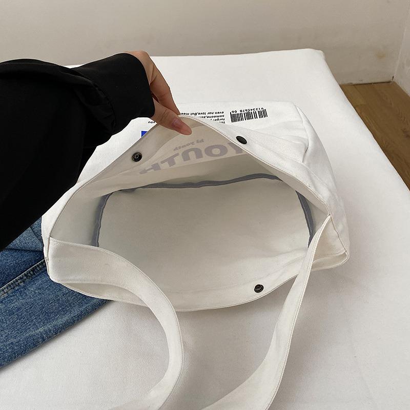 Student Class Backpack Women's Fashion College Style Briefcase Niche Simple Oblique Span Women's Bag