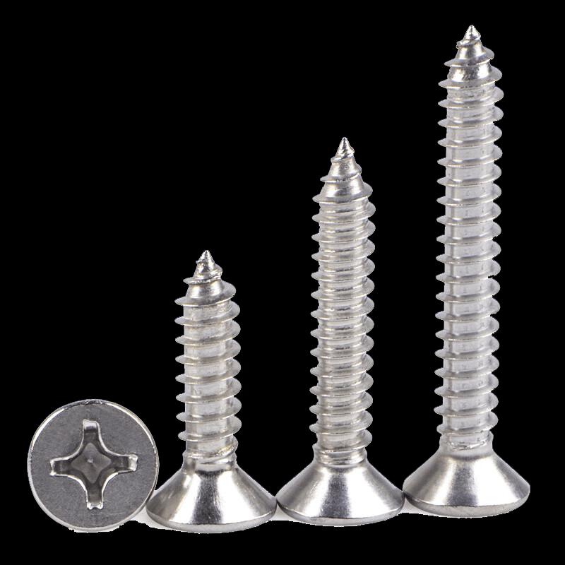 304 Stainless Steel Cross Countersunk Head Tapping Screws