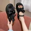 Thick-soled Fairy Wind Cool Slippers Female Year Summer New Wear Ins Trendy Fashion Beach Two Wear Sandals Female