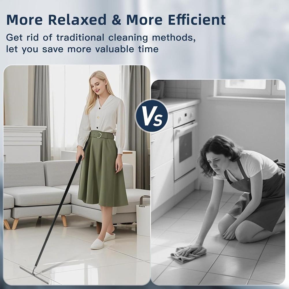 Good-12-51 Inch Home Telescopic Window-Scraper 2 In 1 Window Cleaning Scraper Kit For Floor Tiles Walls Car Windshield