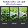 High Pressure Car Wash Gun Adjustable Metal Water Spray Nozzle For Expandable Garden Hose Pipe Lawn Irrigation Cleaning Sprayer