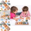 Wooden Geometric Shape Sorting Blocks For Early Learning And Preschool Education
