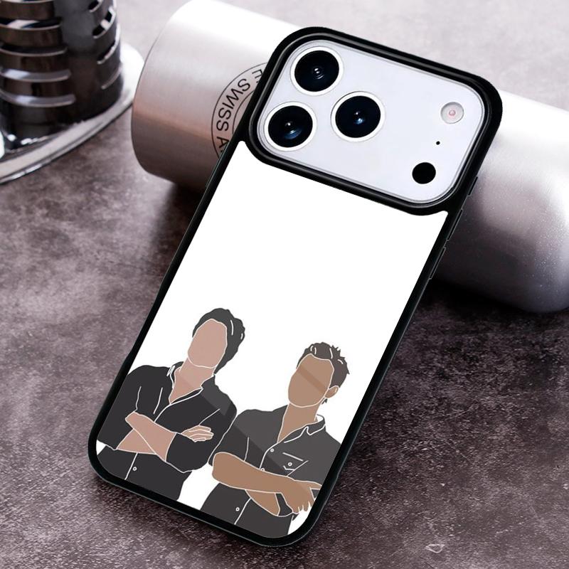 Damon and Stefan Vampire Diaries Phone Case For iPhone 17 16 15 14 13 12 11 Pro Max Plus 17Air Soft Silicone Cover