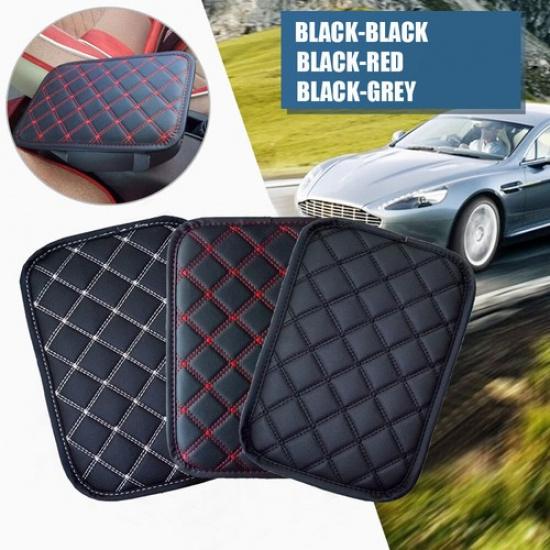 Leather Car Armrest Mat Storage Box Mat Dust-proof Cushion Cover Protector