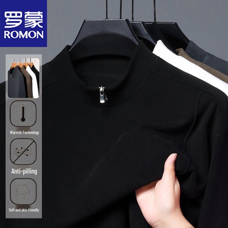 ROMON Men's Spring Autumn Business Casual Pullover Sweatshirt